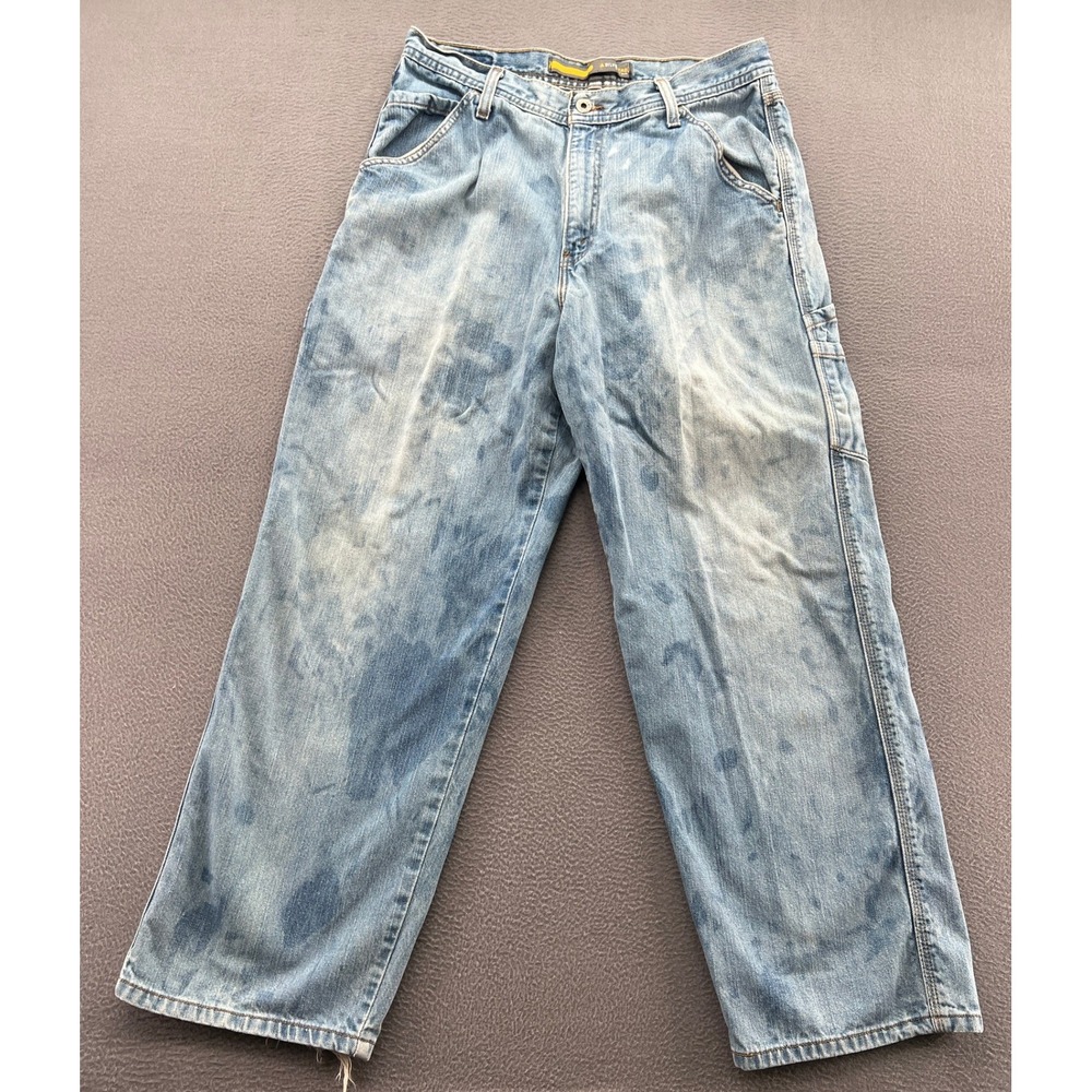 Vintage Levis Jeans Mens 33x30 SilverTab Carpenter Blue Distressed Loose Fit